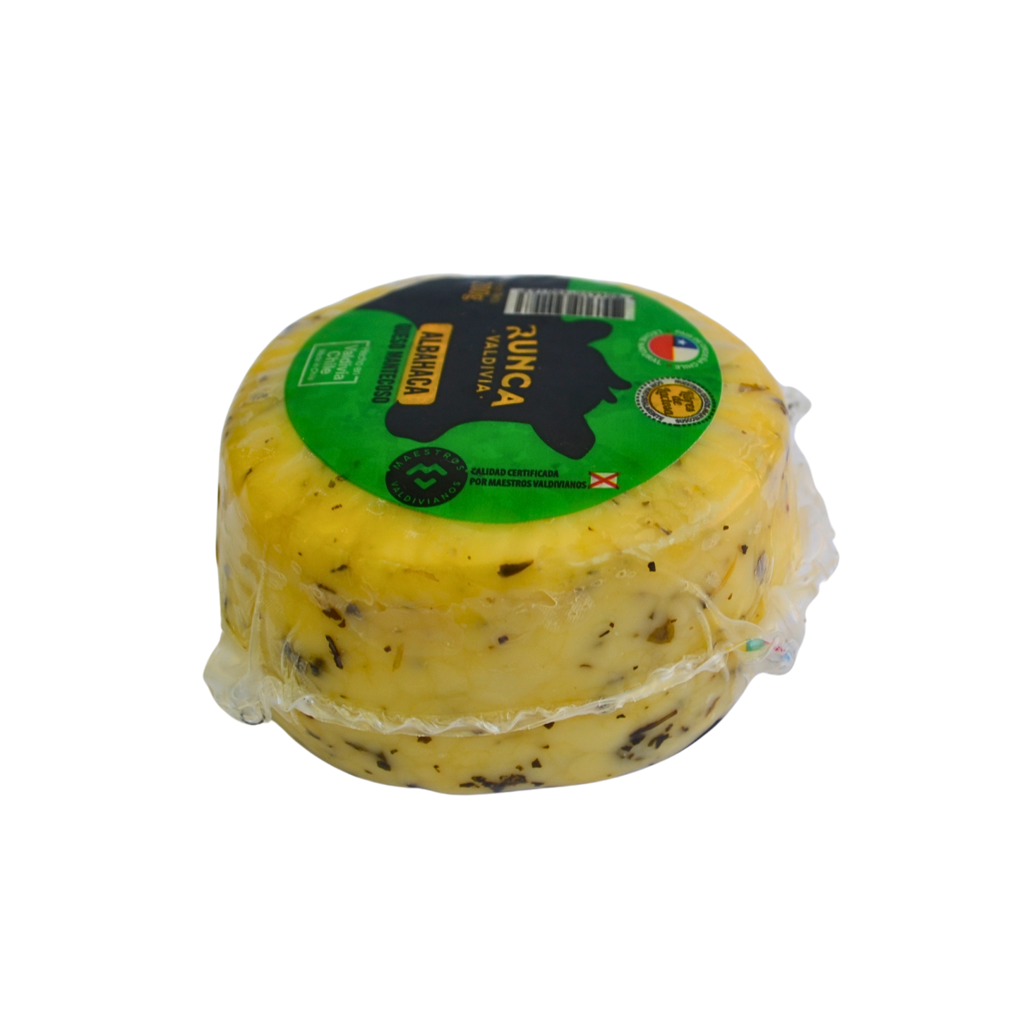 Queso mantecoso albahaca Runca - 200 grs.