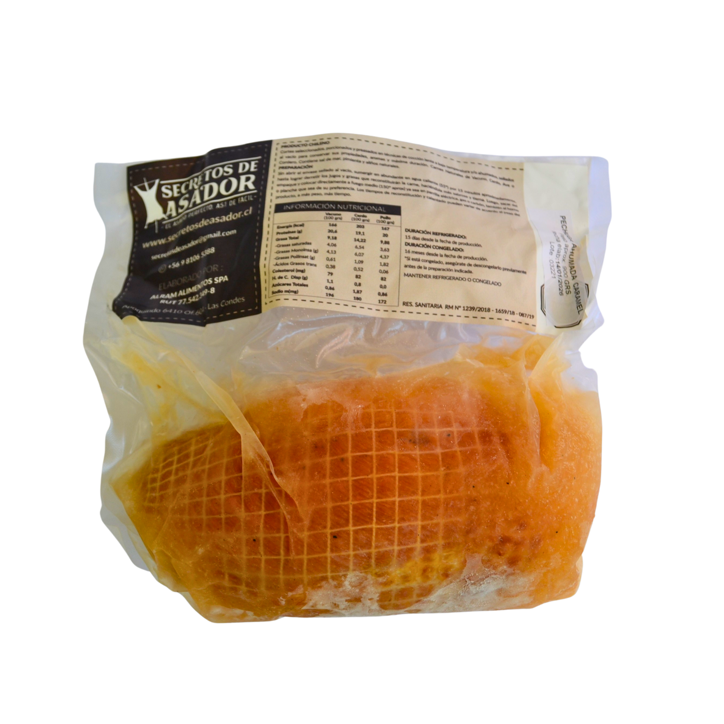 Pechuga de pollo congelada - 900 grs.