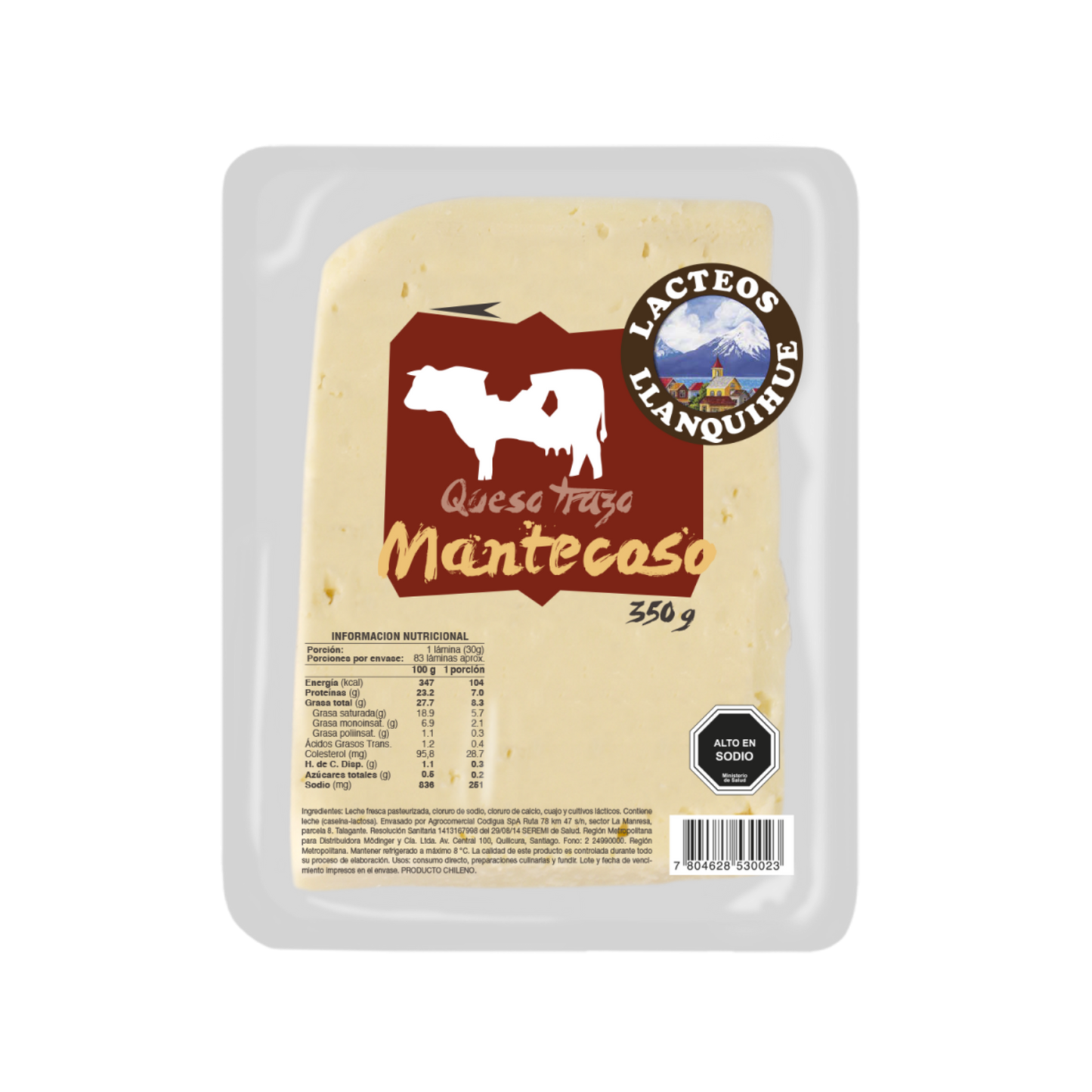 Queso Mantecoso 350 grs - LLanquihue