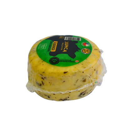 Queso mantecoso albahaca Runca - 200 grs.