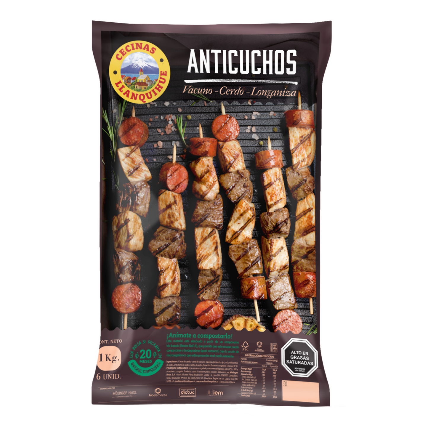 Anticuchos Artesanales - Cecinas LLanquihue