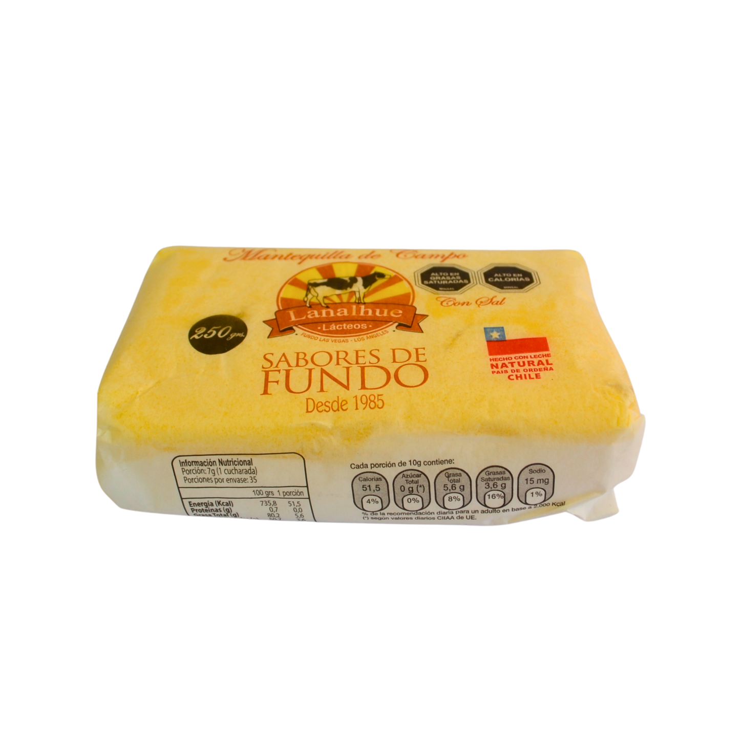 Mantequilla de campo Lanalhue - 250 grs.