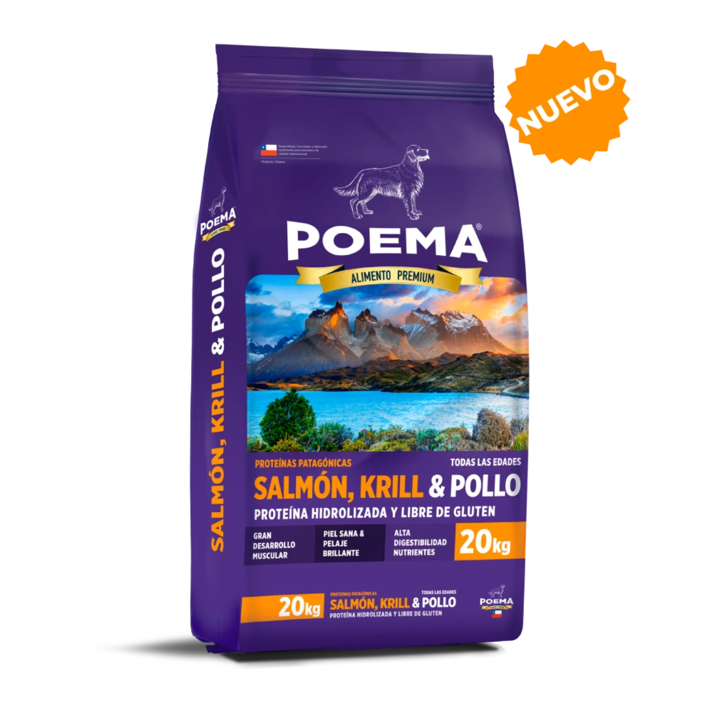 Alimento de perro, Patagónico salmón krill pollo - Razas medianas a grandes