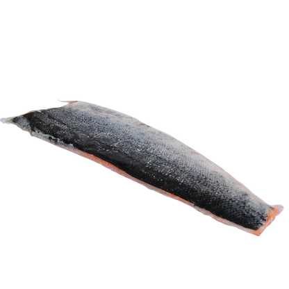 Salmón congelado con piel