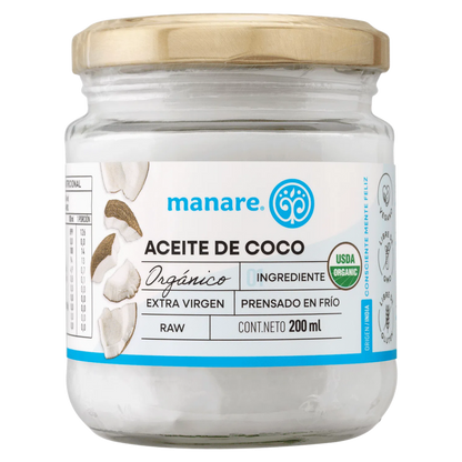 Aceite de Coco orgánico 200ml - Manare