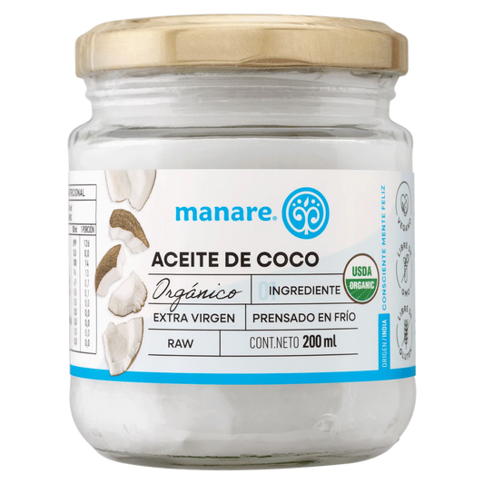 Aceite de Coco orgánico 200ml - Manare