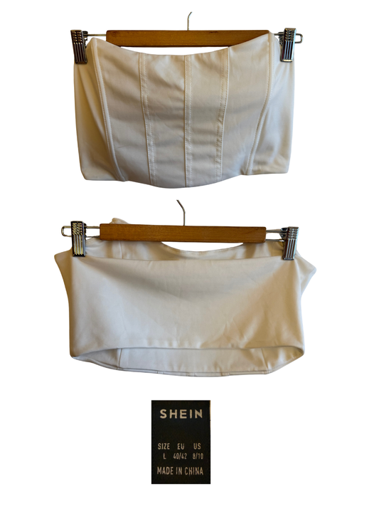 Top Corset SHEIN Blanco – Talla L