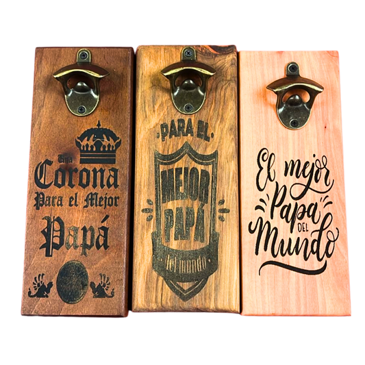 Destapador de Pared en Madera Rústica