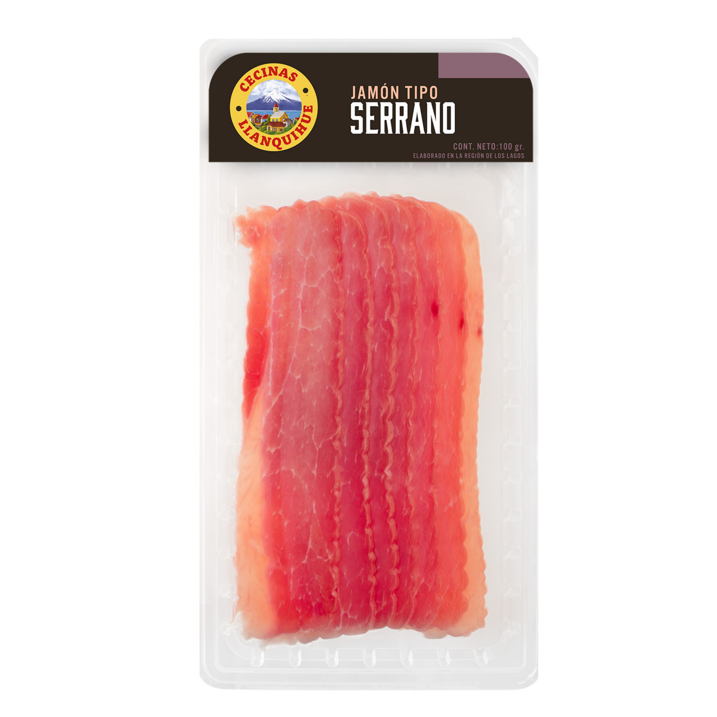 Jamón tipo Serrano 100 grs. - Cecinas Llanquihue