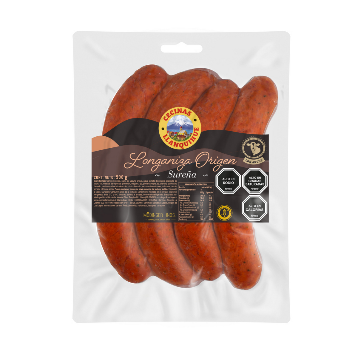 Longaniza Origen Sureño - Cecinas Llanquihue