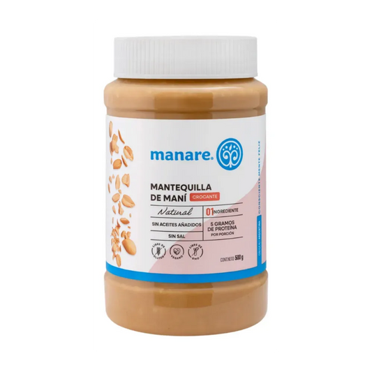 Mantequilla de Maní Crocante 500g - Manare