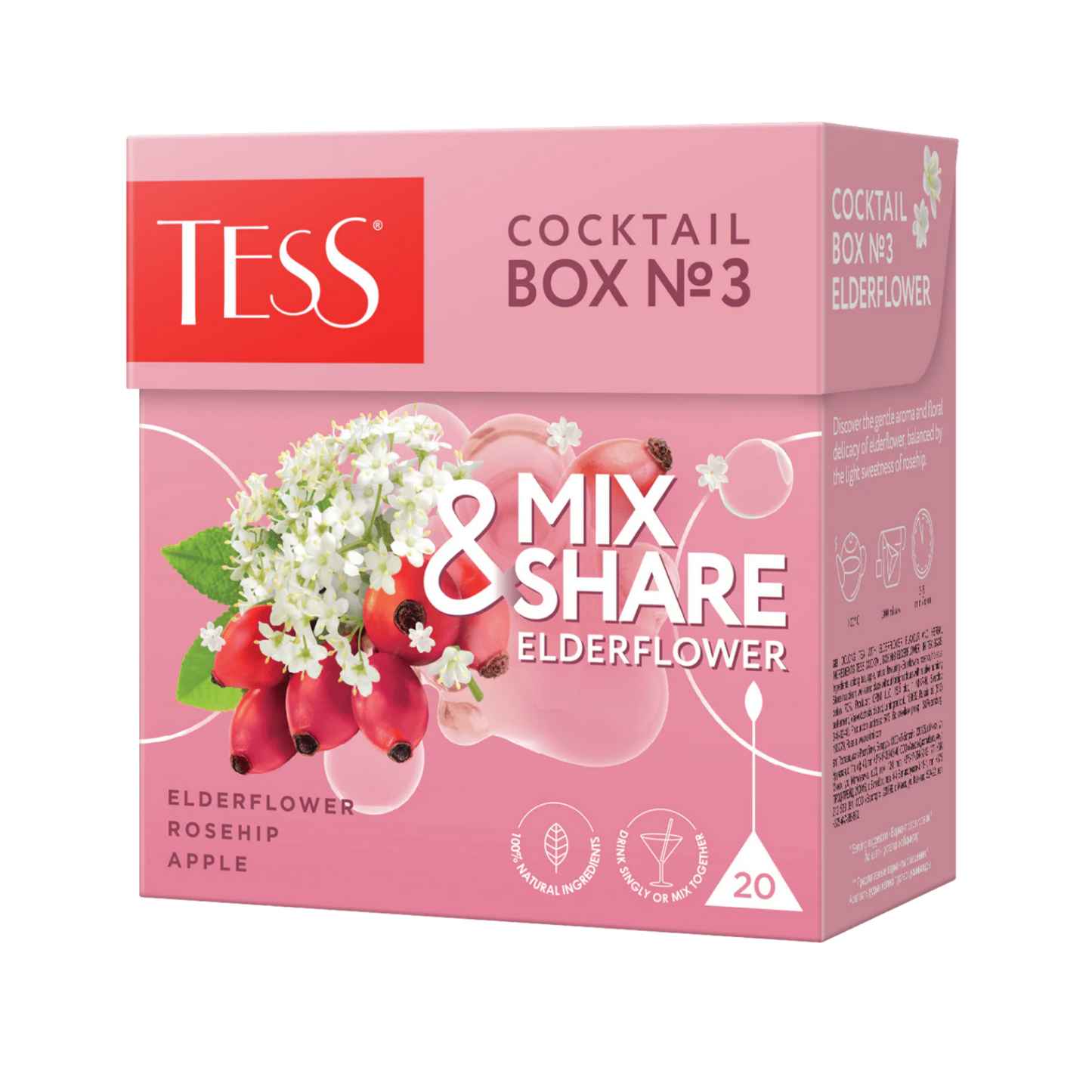 Té Oolong Mix & Share Elderflower 20 un. - Tess