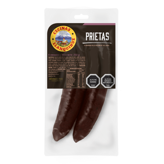 Prieta 250 grs - Cecinas Llanquihue